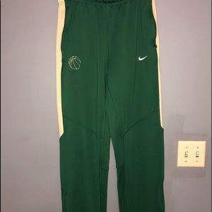 Vintage green Nike mens Med/long basketball pants